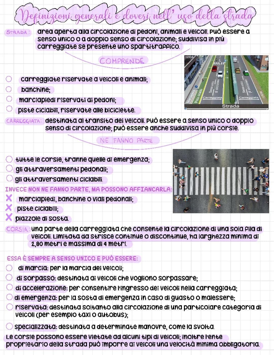 DEFINIZIONI GENERALI E DOVERI NELL’USO DELLA STRADA🚗#parte1