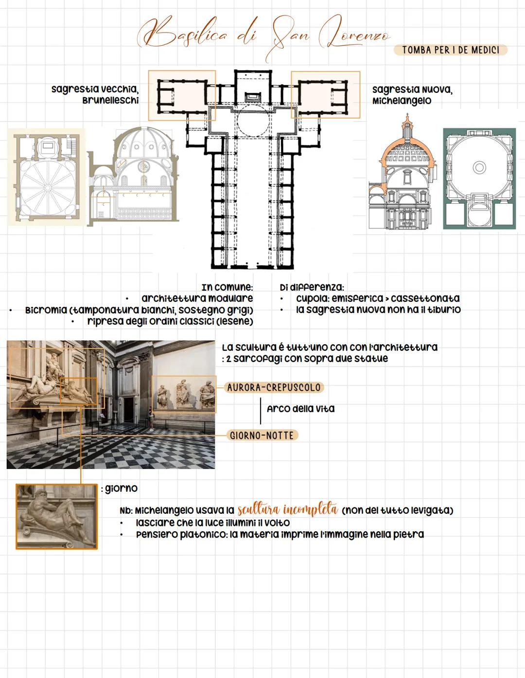 Michelangelo Buonarroti
1475, Arezzo - 1564, Roma
→ Stile artistico differente a seconda dell'età (vissuto 89y), es. 3 pietà scolpite in tem