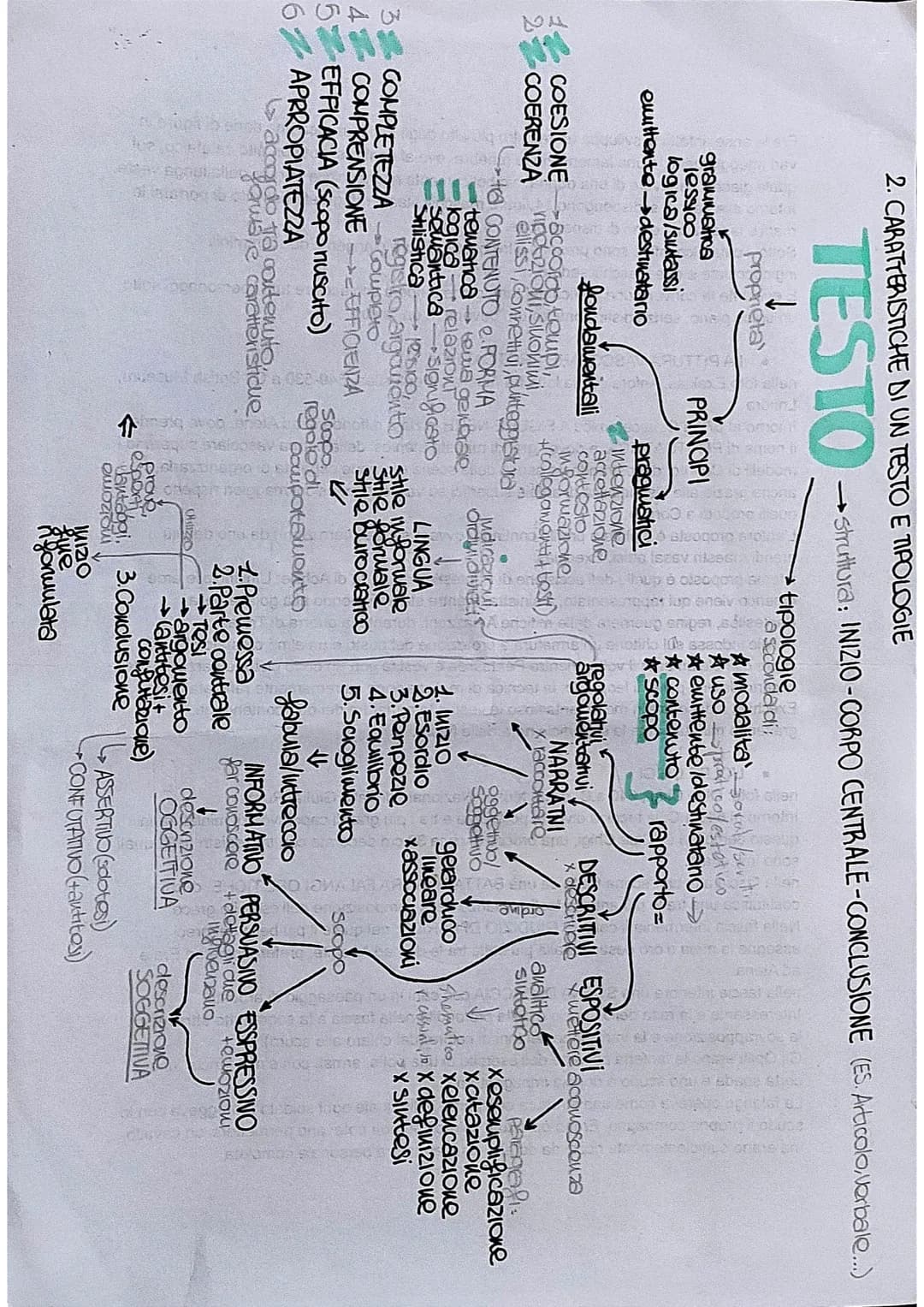 3456
499.
2. CARATTERISTICHE DI UN TESTO E TIPOLOGIE
TESTO →Struttura: INIZIO-CORPO CENTRALE-CONCLUSIONE (ES. Articolo, Verbale...)
propriet