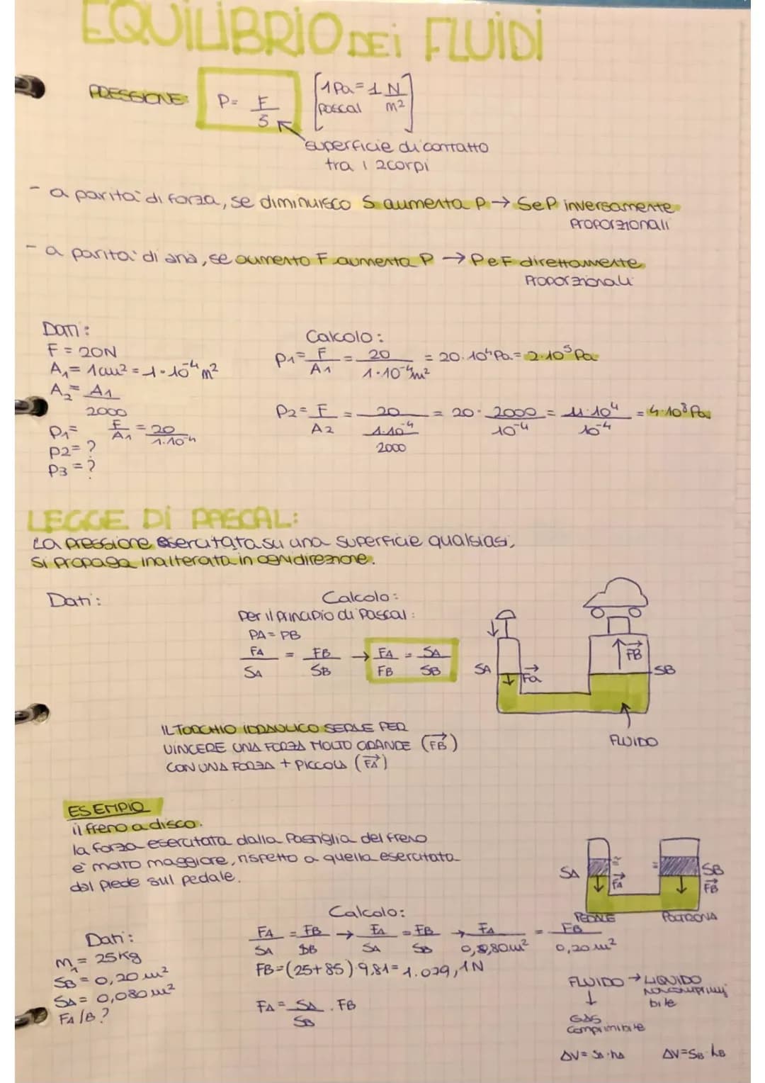 Equilibrio dei fluidi