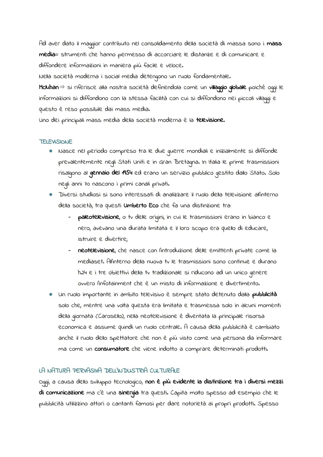 INDUSTRIA CULTURALE
→questo termine è stato introdotto per la prima volta da Adomo e Horkheimer, due
teorici della scuola di Francoforte e i