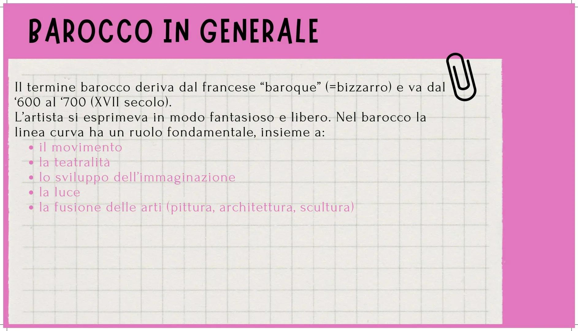 # ARTE

# BAROCCA

@marina_085 # PERIODO STORICO

Nel corso del '600 (XVII secolo) si verificano molti cambiamenti :
- in campo scientifico 