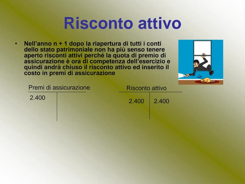 
<h2 id="descrizionegenerale">Descrizione generale</h2>
<p>I <strong>risconti</strong> rappresentano quote di costi o ricavi già contabilizz
