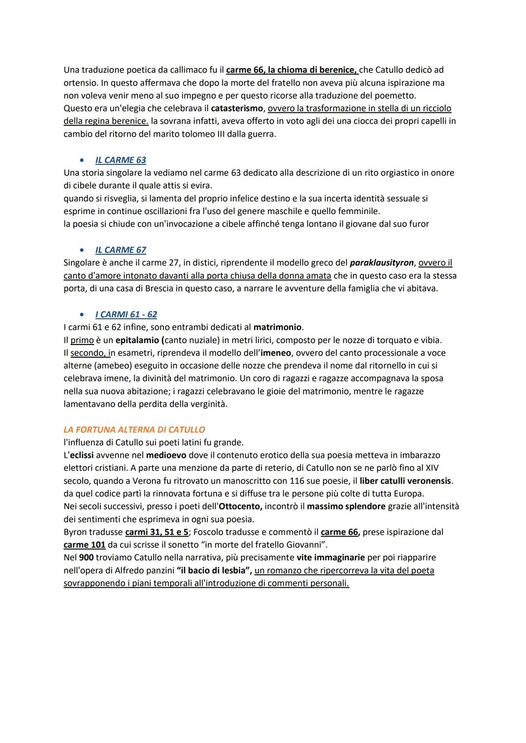 # CATULLO

BIOGRAFIA
Catullo ebbe vita breve ma sufficiente a renderlo uno dei maggiori poeti dell'antichità.
Della sua esistenza sappiamo c