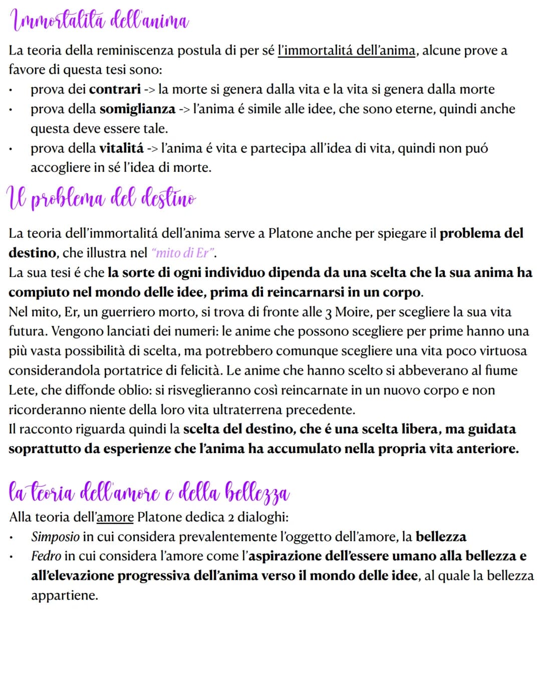 La teoria delle idee
La teoria delle idee nasce dal concetto di scienza: infatti, in antitesi ai sofisti, Platone
ritiene che la scienza deb
