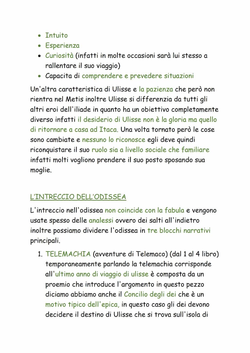 L'ODISSEA
L'odissea è il secondo poema omerico, ed è composto da 24
libri. Il tema dell'odissea è molto diverso da quello dell'iliade
(motiv