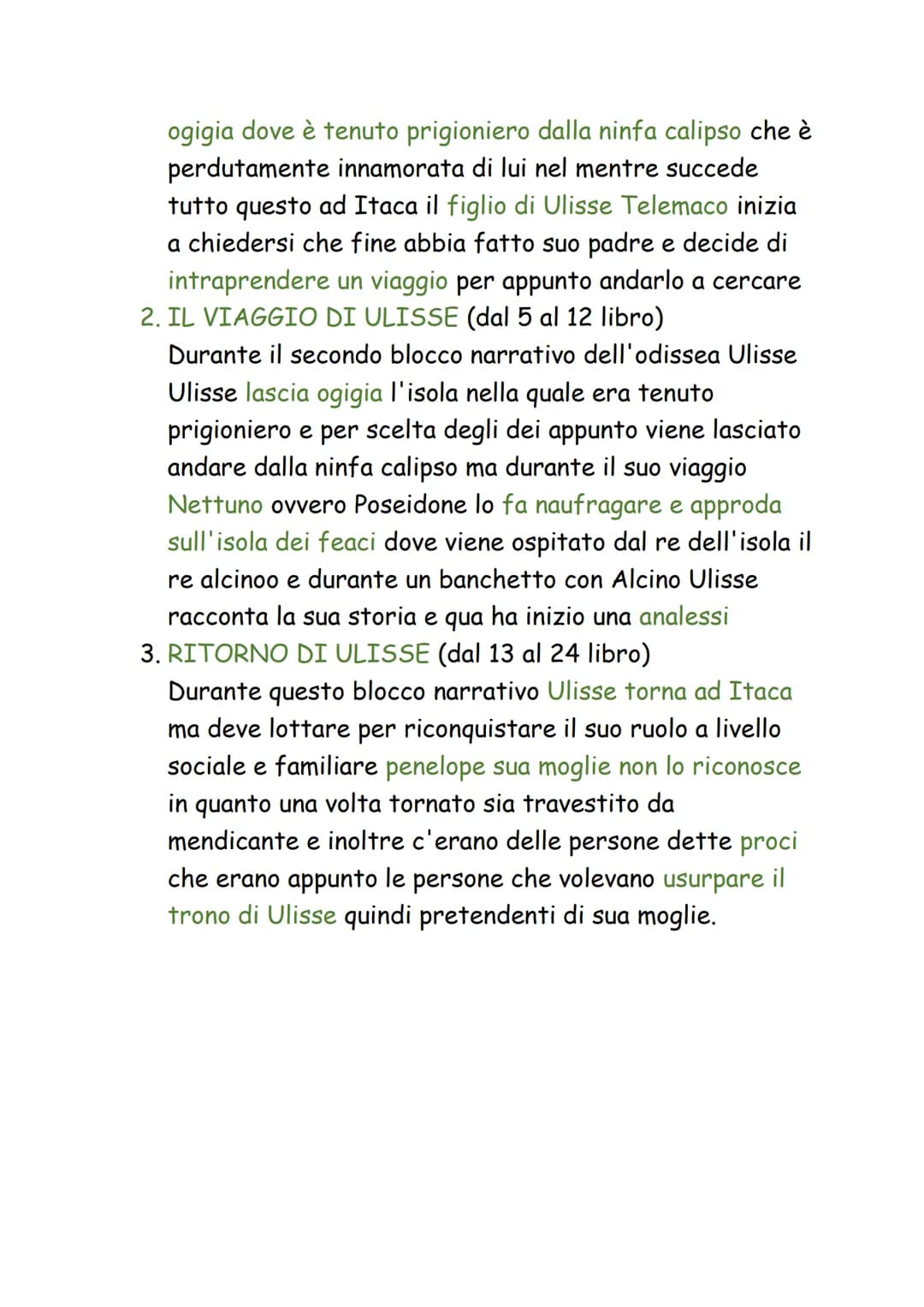 L'ODISSEA
L'odissea è il secondo poema omerico, ed è composto da 24
libri. Il tema dell'odissea è molto diverso da quello dell'iliade
(motiv