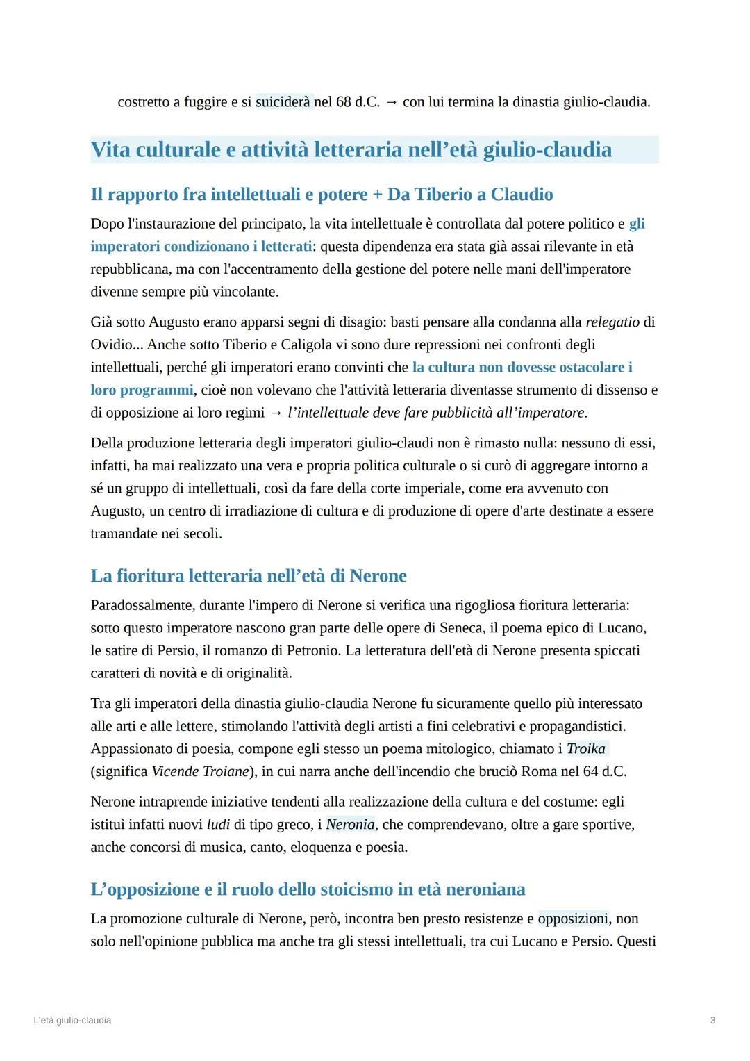 L'età giulio-claudia
ANTONca ZOST
La successione ad Augusto
Augusto non nomina nessun successore dopo la sua morte. Siccome quello romano er