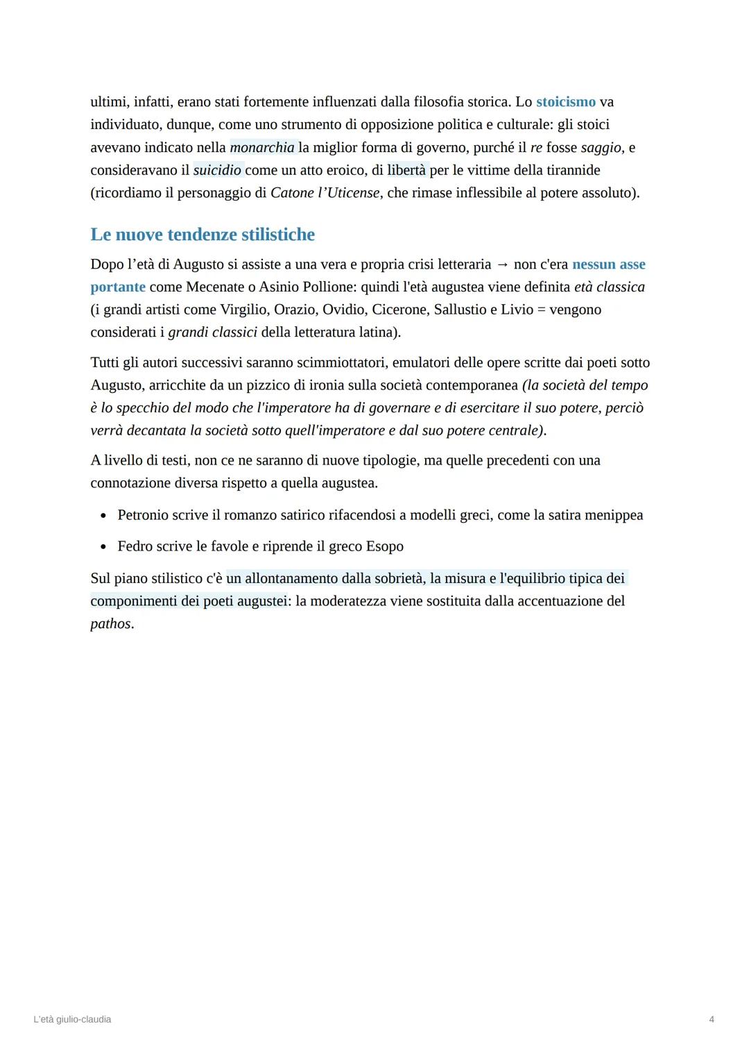 L'età giulio-claudia
ANTONca ZOST
La successione ad Augusto
Augusto non nomina nessun successore dopo la sua morte. Siccome quello romano er