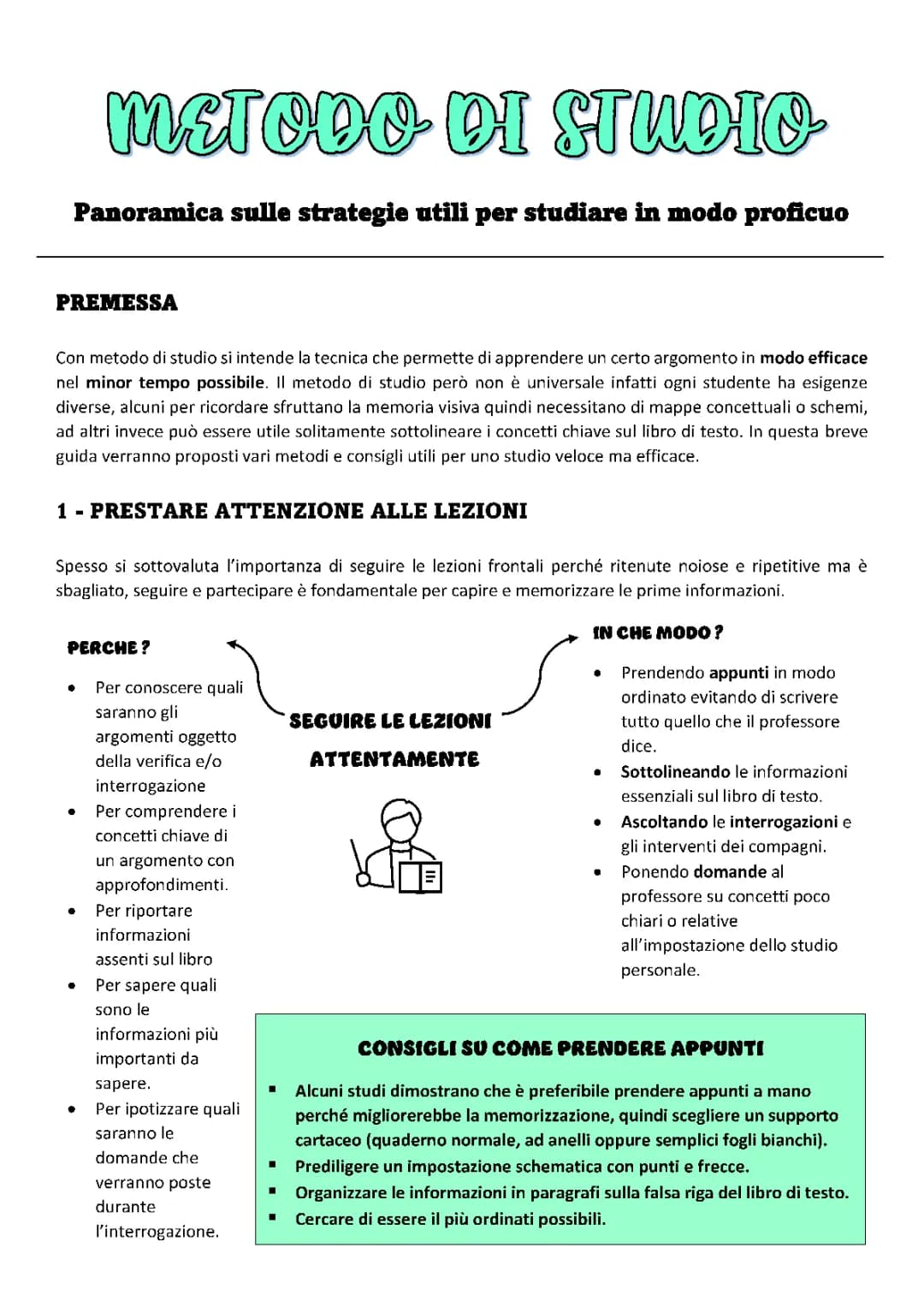 Metodo di Studio Efficace: Consigli per Studiare Meglio e Velocemente