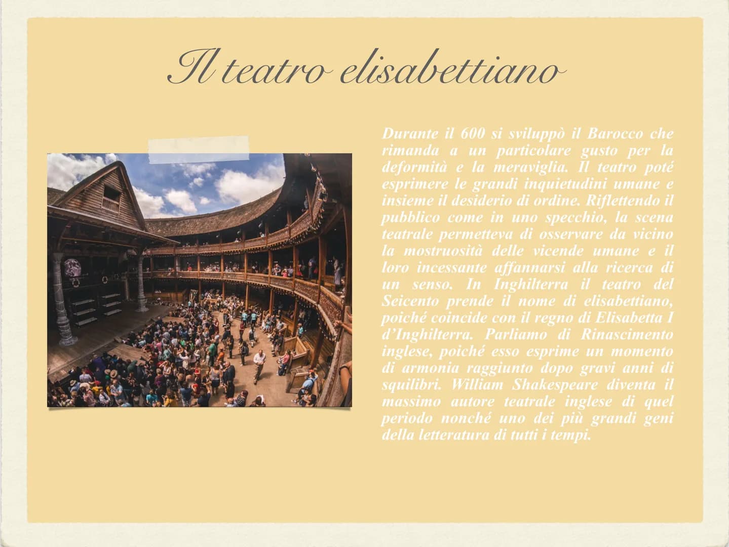 Vill
Это взим
William
Shakespeare Nasce il 24 aprile 1564
a Stratford-upon-Avon
Frequenta la scuola statale
nella stessa città dove
studia l