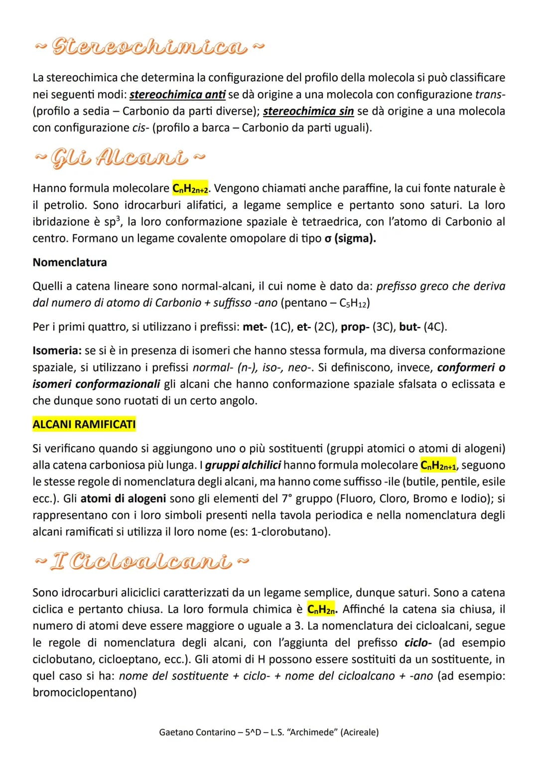 Chimica Organica
~ Gli Idrocarburi ~
Gli idrocarburi sono dei composti organici costituiti esclusivamente da atomi di carbonio
legati all'Id