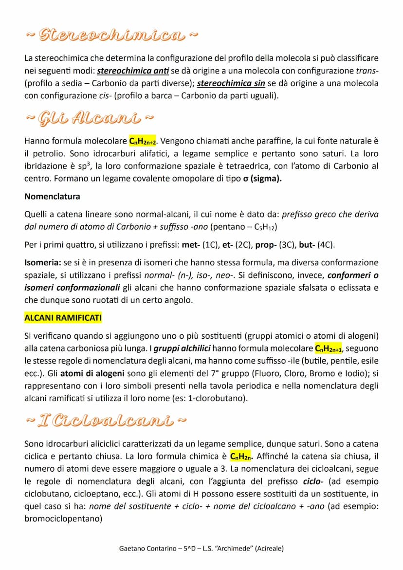 Chimica Organica
~ Gli Idrocarburi ~
Gli idrocarburi sono dei composti organici costituiti esclusivamente da atomi di carbonio
legati all'Id