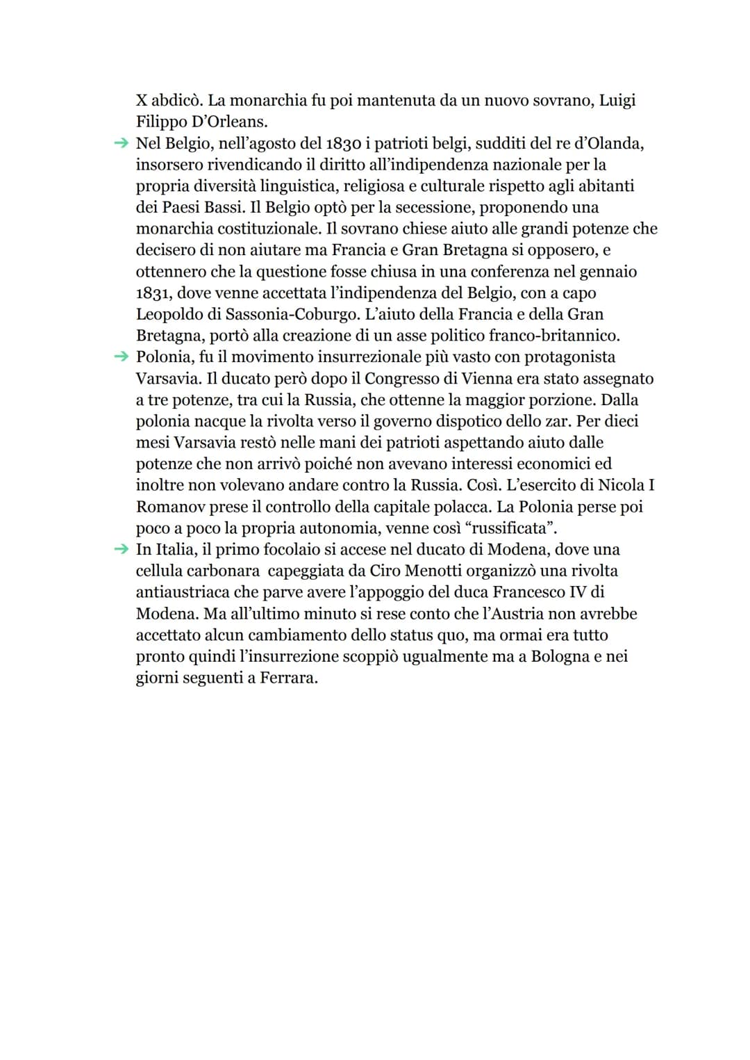La Restaurazione
Il congresso di Vienna
Il 1 novembre 1814 si aprirono i lavori del Congresso di Vienna. Il principale
promotore di questo i