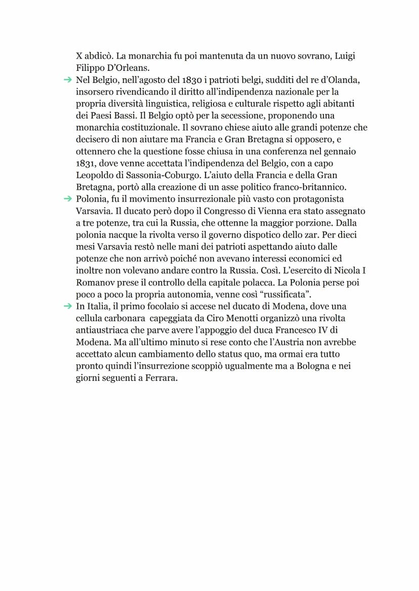 La Restaurazione
Il congresso di Vienna
Il 1 novembre 1814 si aprirono i lavori del Congresso di Vienna. Il principale
promotore di questo i