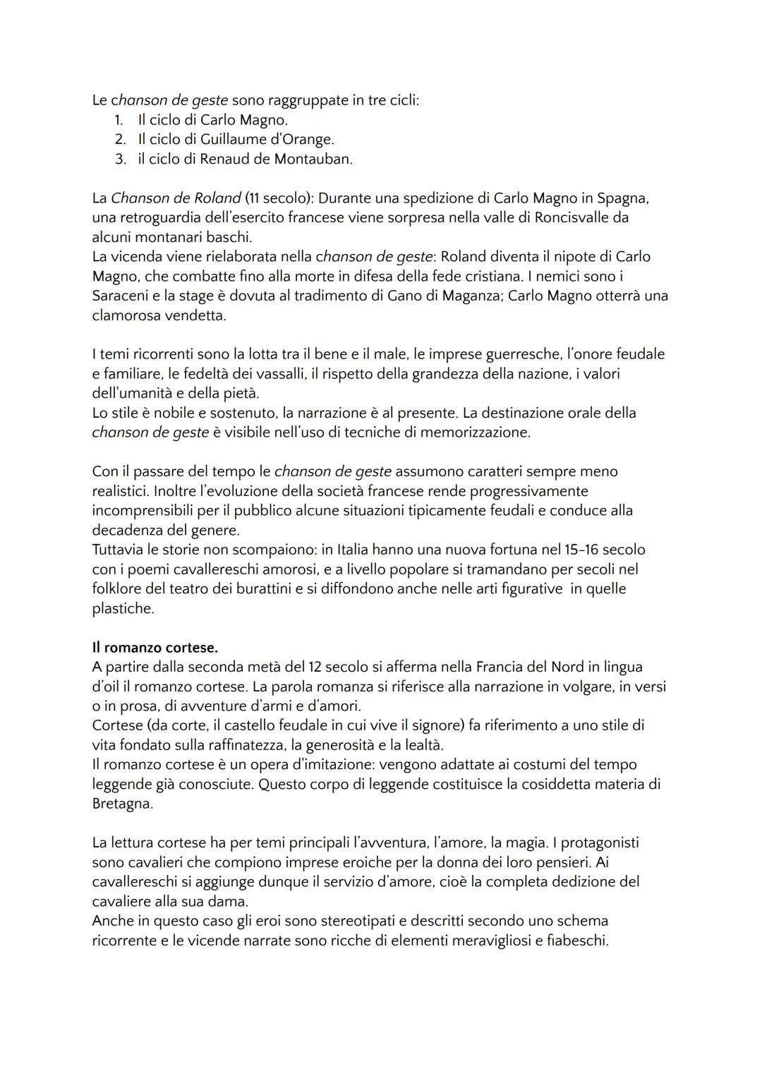 # Quadro generale.
La nascita della letteratura europea in Francia.

La nascita della letteratura europea in lingua volgare "romanza" avvien