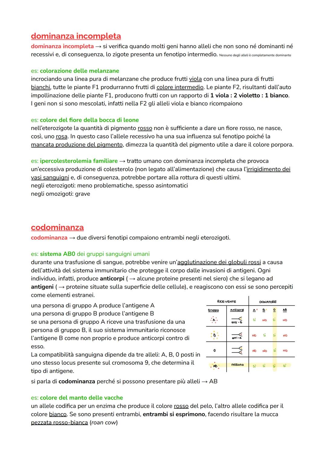 GENETICA
Le leggi di Mendel non sono applicabili agli esseri umani, perciò la genetica umana può contare
soltanto sulle genealogie. Dato che