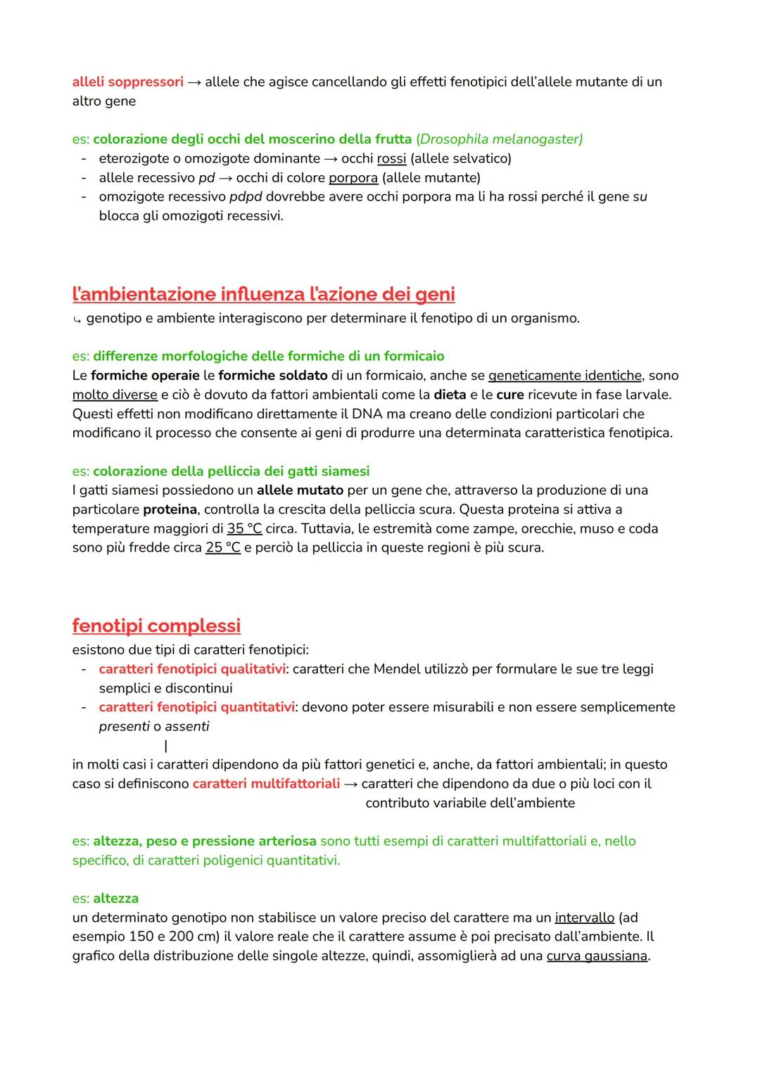 GENETICA
Le leggi di Mendel non sono applicabili agli esseri umani, perciò la genetica umana può contare
soltanto sulle genealogie. Dato che
