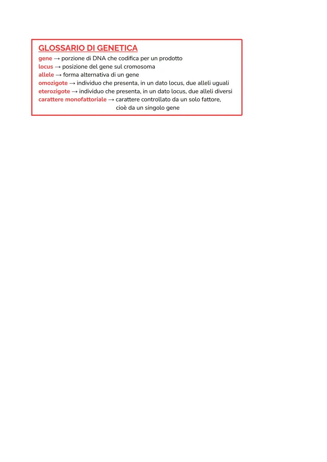 GENETICA
Le leggi di Mendel non sono applicabili agli esseri umani, perciò la genetica umana può contare
soltanto sulle genealogie. Dato che