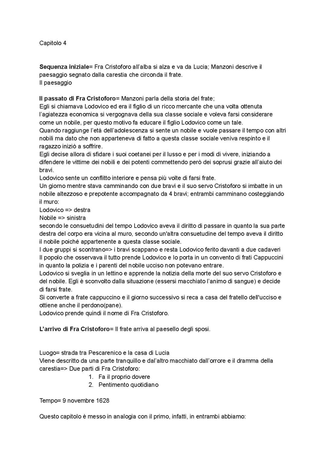 capitolo 4 promessi sposi