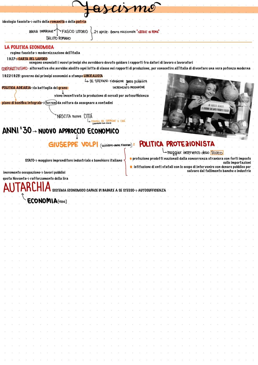 Fine 1° Guerra → ITALIA
Fascismo
- Problemi ECONOMICI →→→ c'è bisogno di RICONVERTIRE L'ECONOMIA
Problemi SOCIALI
contadini arruolati -> era