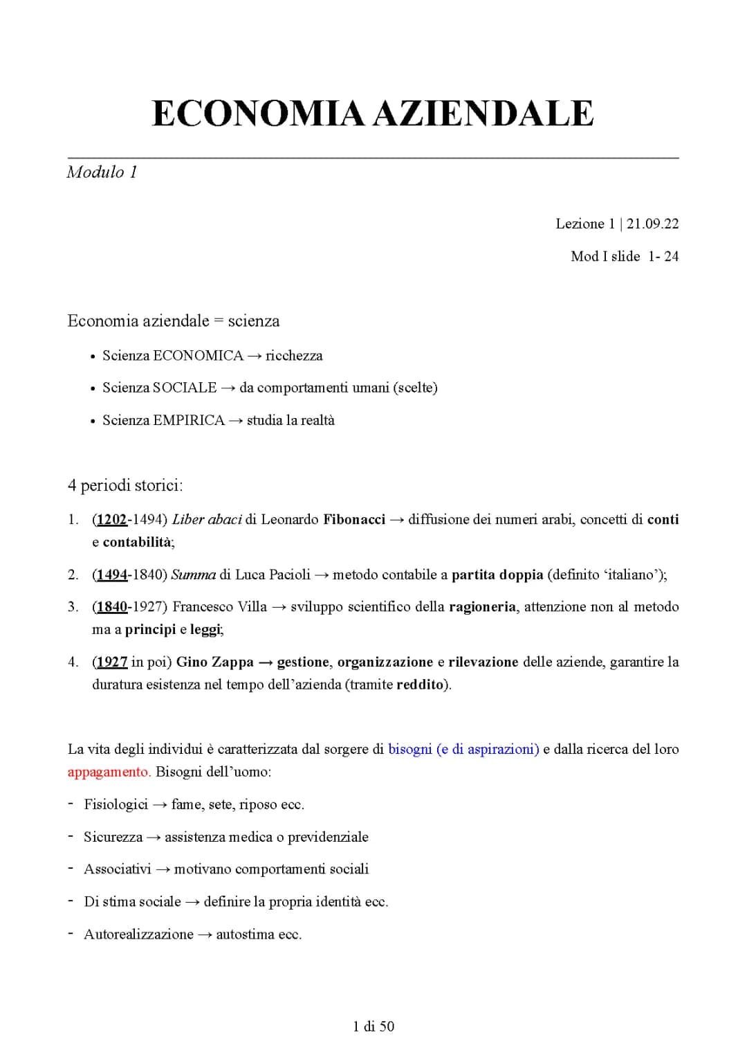 Economia Aziendale