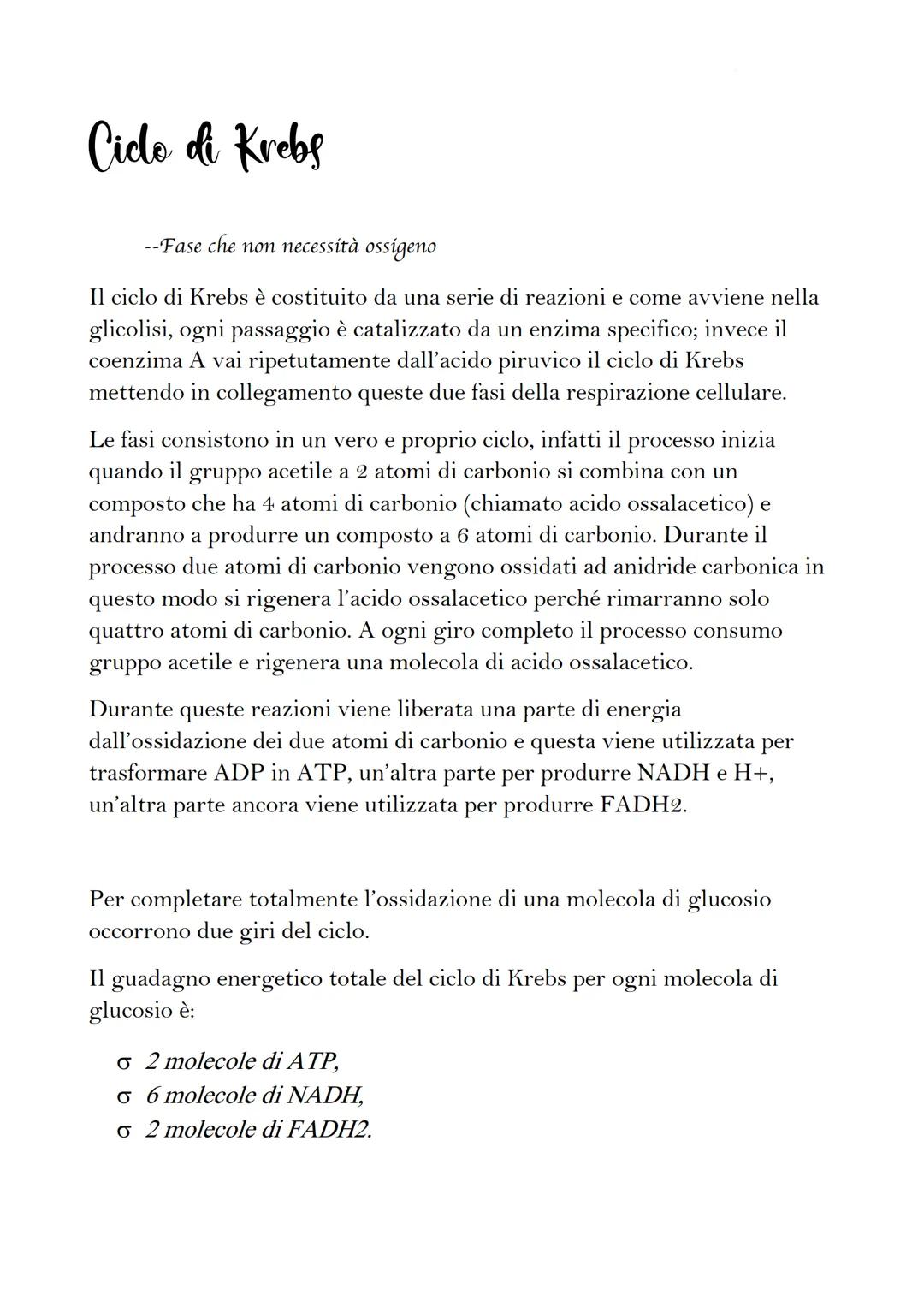 La glicelisi
Durante la glicolisi una molecola di glucosio che contiene sei atomi di carbonio
viene scissa in due molecole contenenti tre at