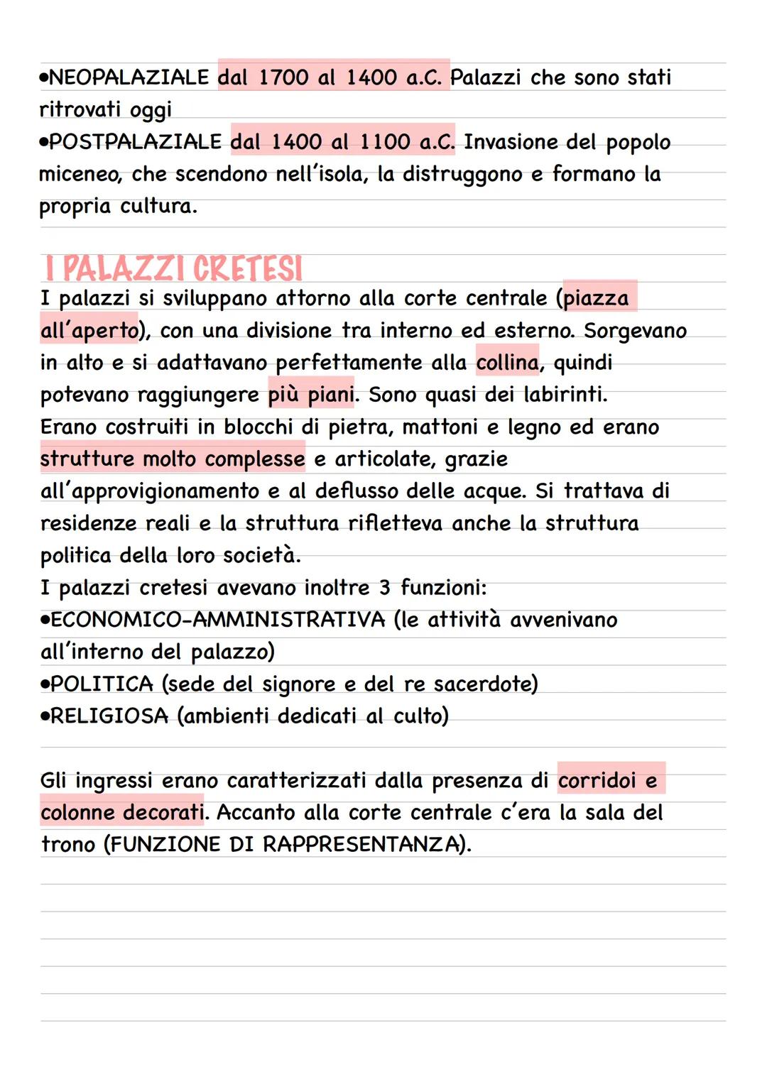 ARTE CRETESE
Nel mar Egeo nascono la civiltà ciclavica, minoica e
micenea. Creta viene scoperta nel 1900 dall'archeologo
inglese Evans. Era 