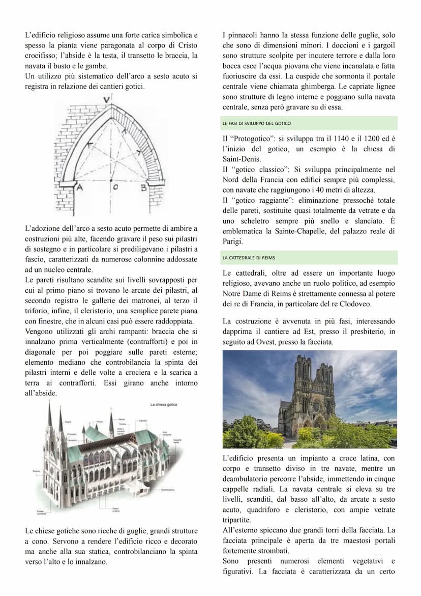 LE ORIGINI
Il gotico nasce nei primi decenni del XII secolo, in uno
scenario prevalentemente urbano, inizialmente, era
ispirato all'arte del
