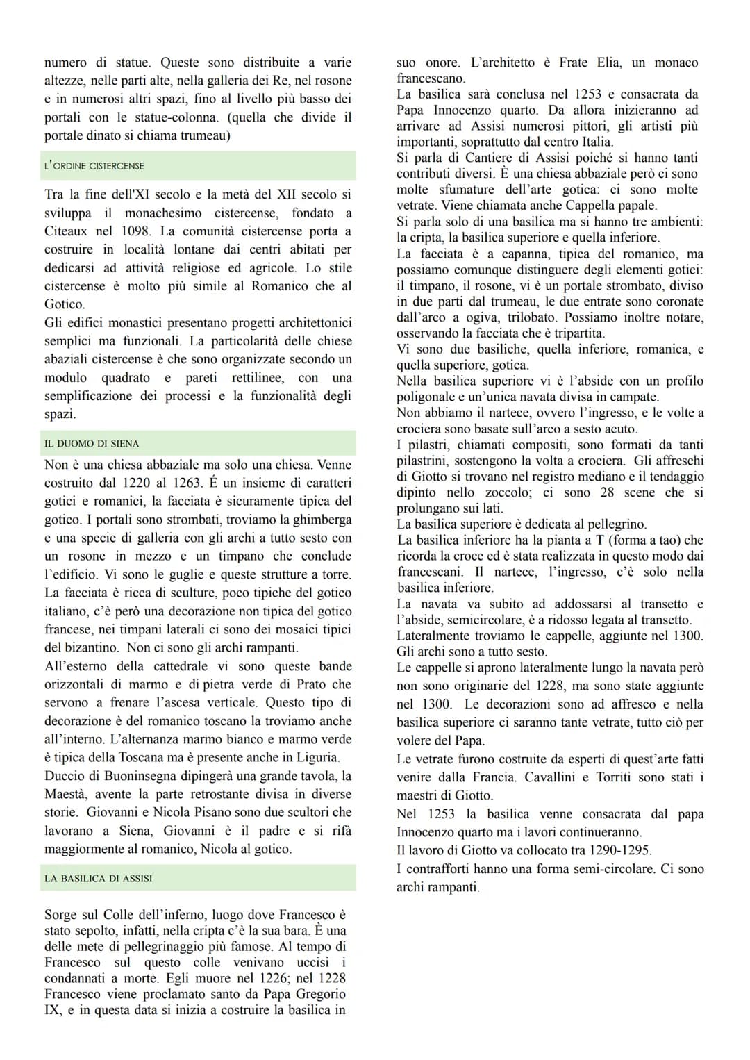 LE ORIGINI
Il gotico nasce nei primi decenni del XII secolo, in uno
scenario prevalentemente urbano, inizialmente, era
ispirato all'arte del