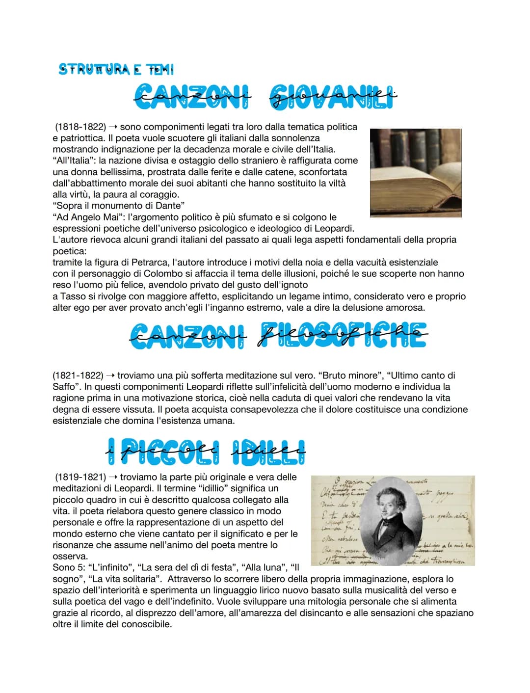 VITA: GIACOMO LEOPARDI
Giacomo Leopardi nacque nel 1798 a Recanati, un borgo nelle
Marche, Recanati attuale mente in provincia di Macerata. 