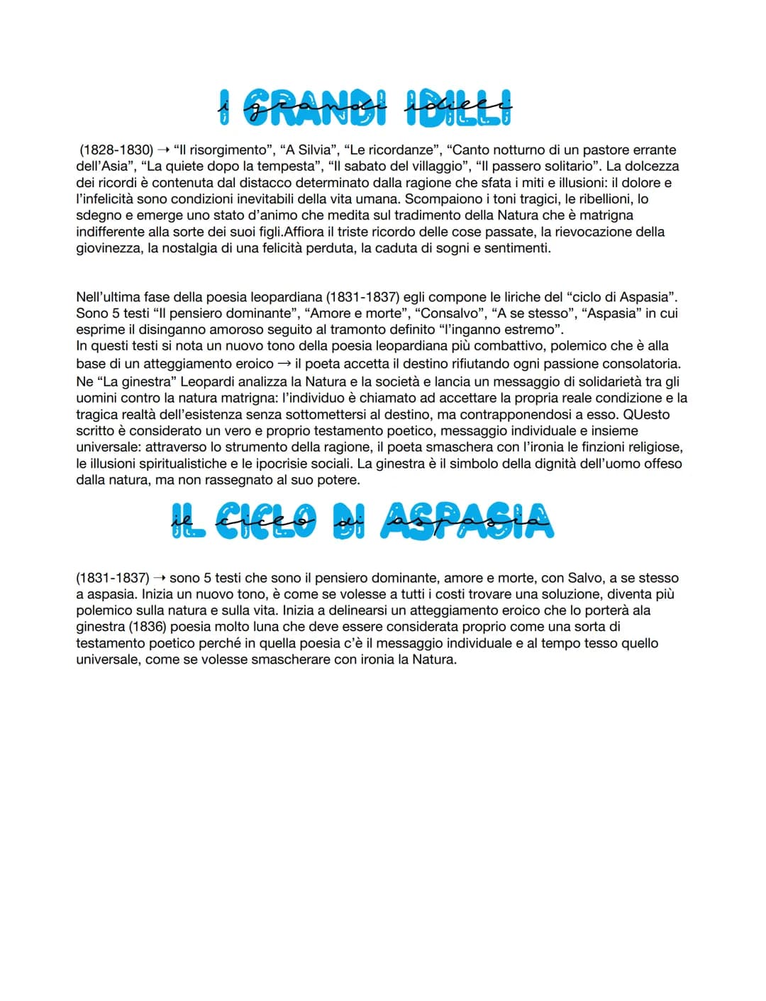 VITA: GIACOMO LEOPARDI
Giacomo Leopardi nacque nel 1798 a Recanati, un borgo nelle
Marche, Recanati attuale mente in provincia di Macerata. 