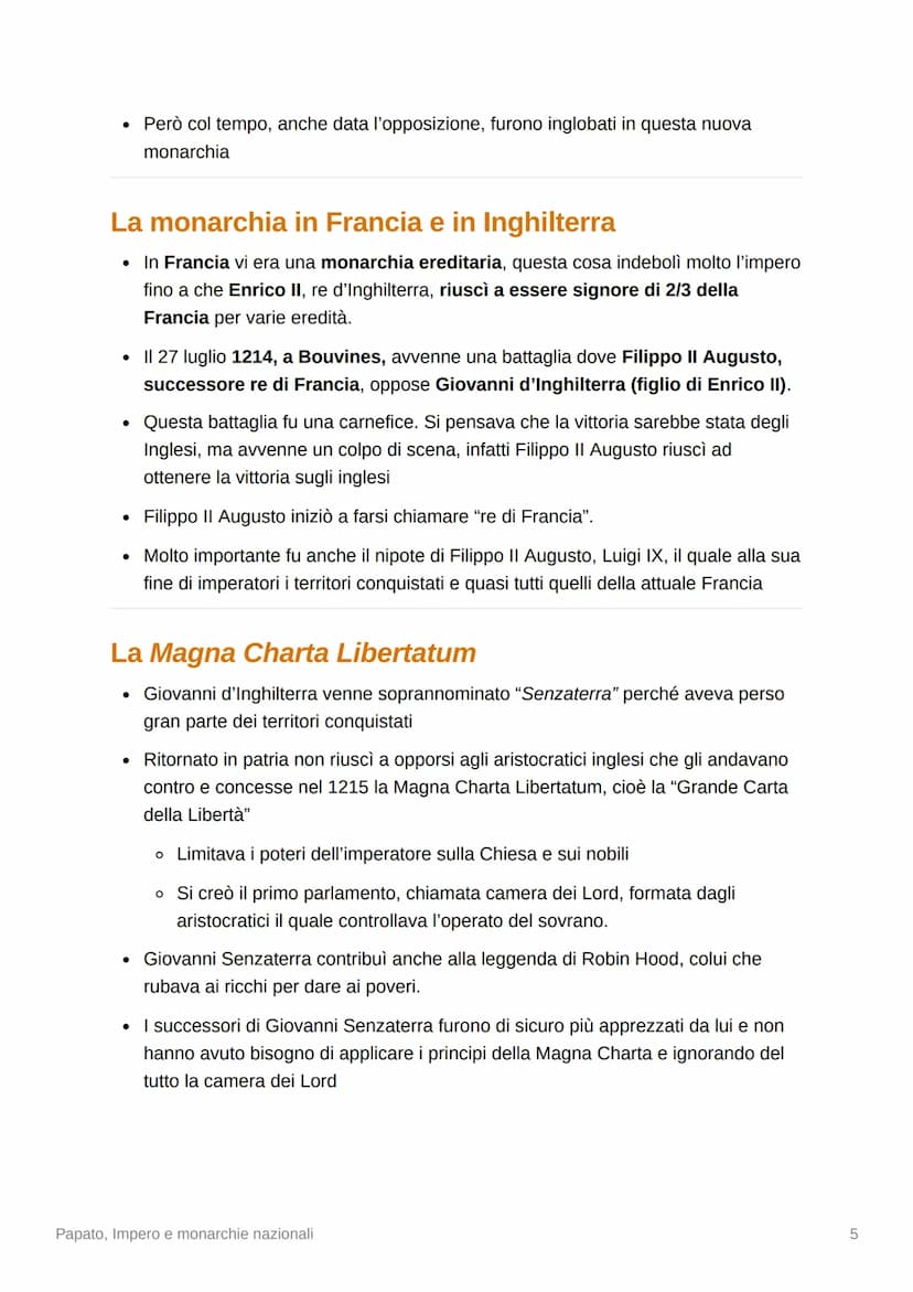 5
Papato, Impero e monarchie
nazionali
Innocenzo III
Vicario di Cristo
• Vuole riprendere il potere della Chiesa
• Per chiarire il suo pensi