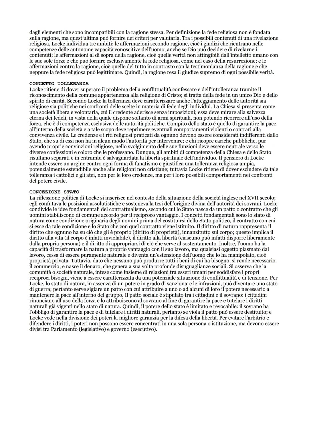 Locke
L'EMPIRISMO
Locke è riconosciuto come il più importante esponente della corrente dell'empirismo, vale a dire la teoria che
afferma che