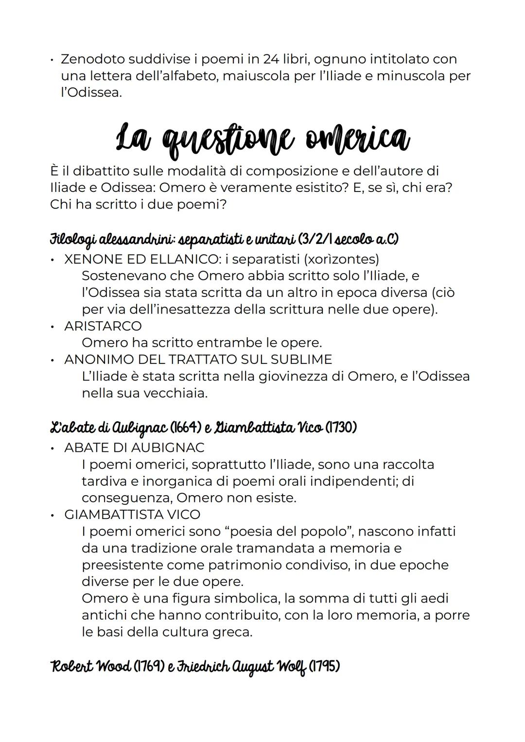 # Omero: il primo poeta

# La tradizione epica

Che cos'è l'epica?

- La parola epica racchiude numerosi testi di provenienza
geografica e c
