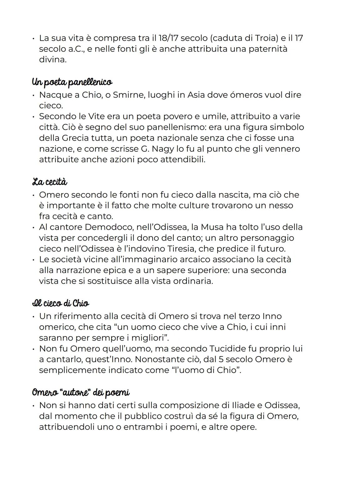 # Omero: il primo poeta

# La tradizione epica

Che cos'è l'epica?

- La parola epica racchiude numerosi testi di provenienza
geografica e c