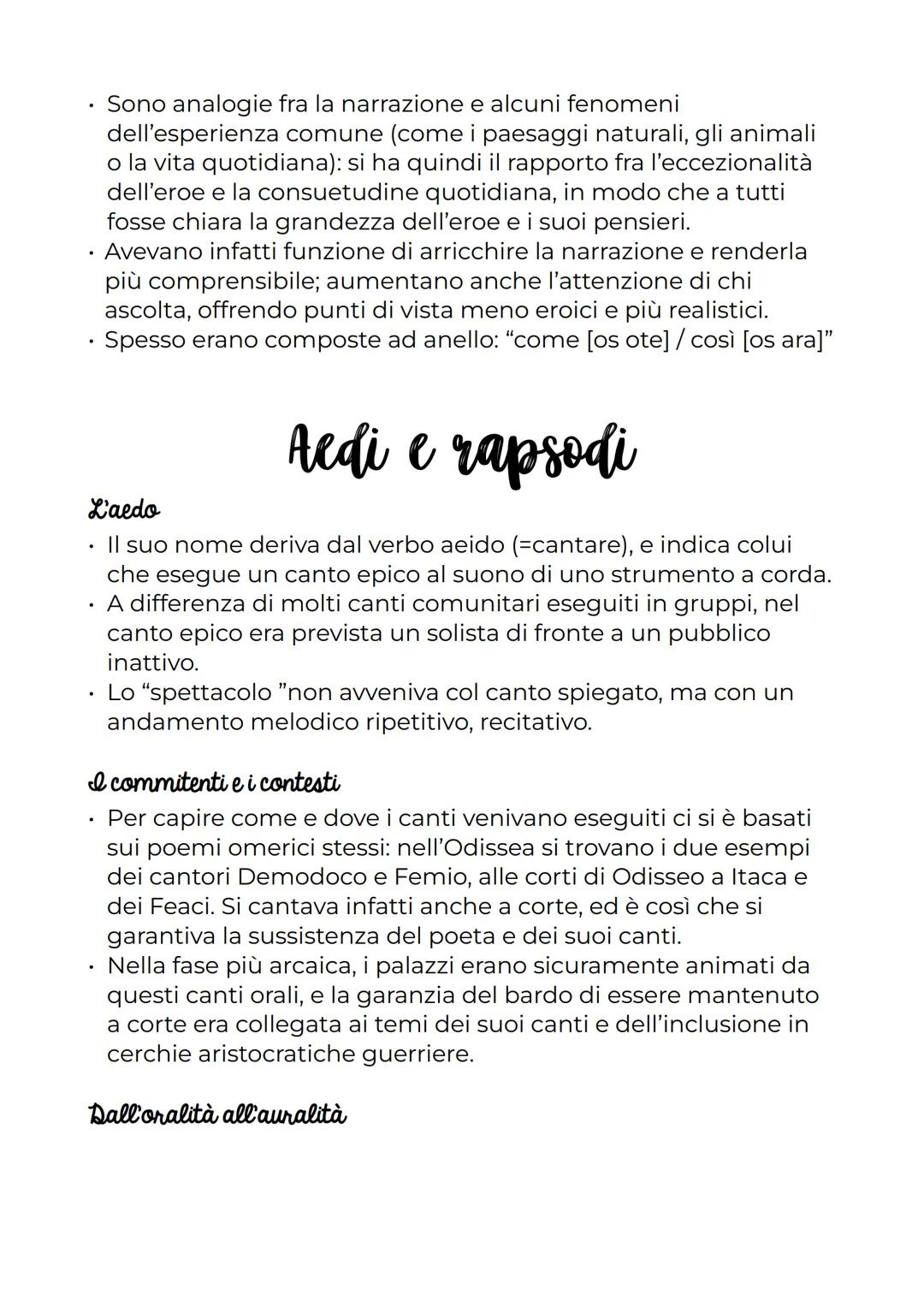 # Omero: il primo poeta

# La tradizione epica

Che cos'è l'epica?

- La parola epica racchiude numerosi testi di provenienza
geografica e c