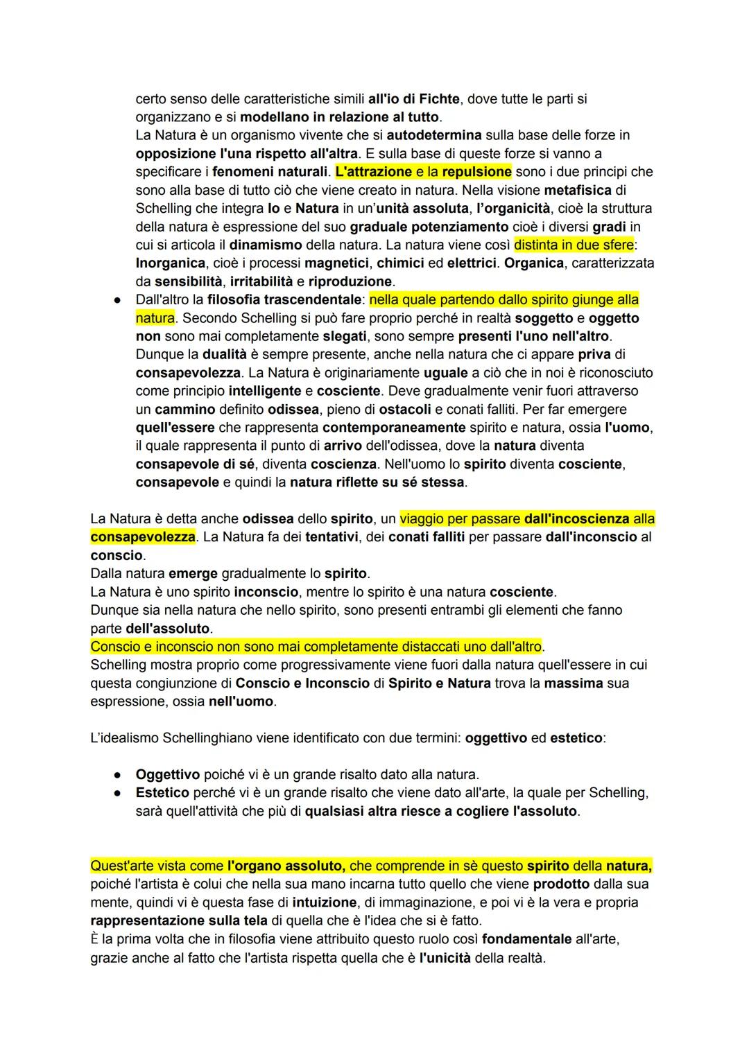 Tra quest'idea di infinito inteso come assoluta soggettività e invece quella che è l'assoluta
razionalità di Hegel, quindi tra il periodo Fi