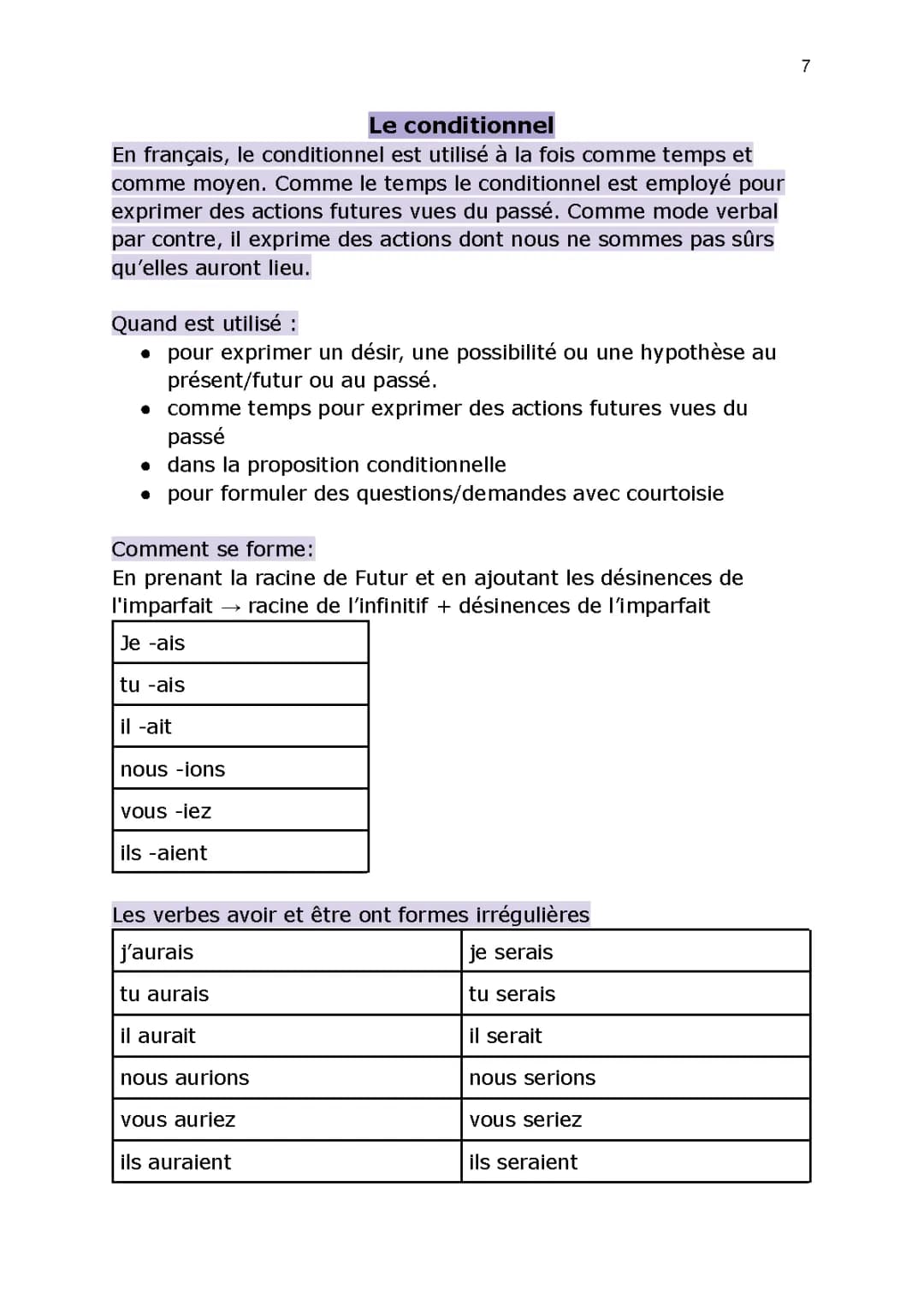 Apprends le Conditionnel : Passé et Présent avec Exercices Faciles