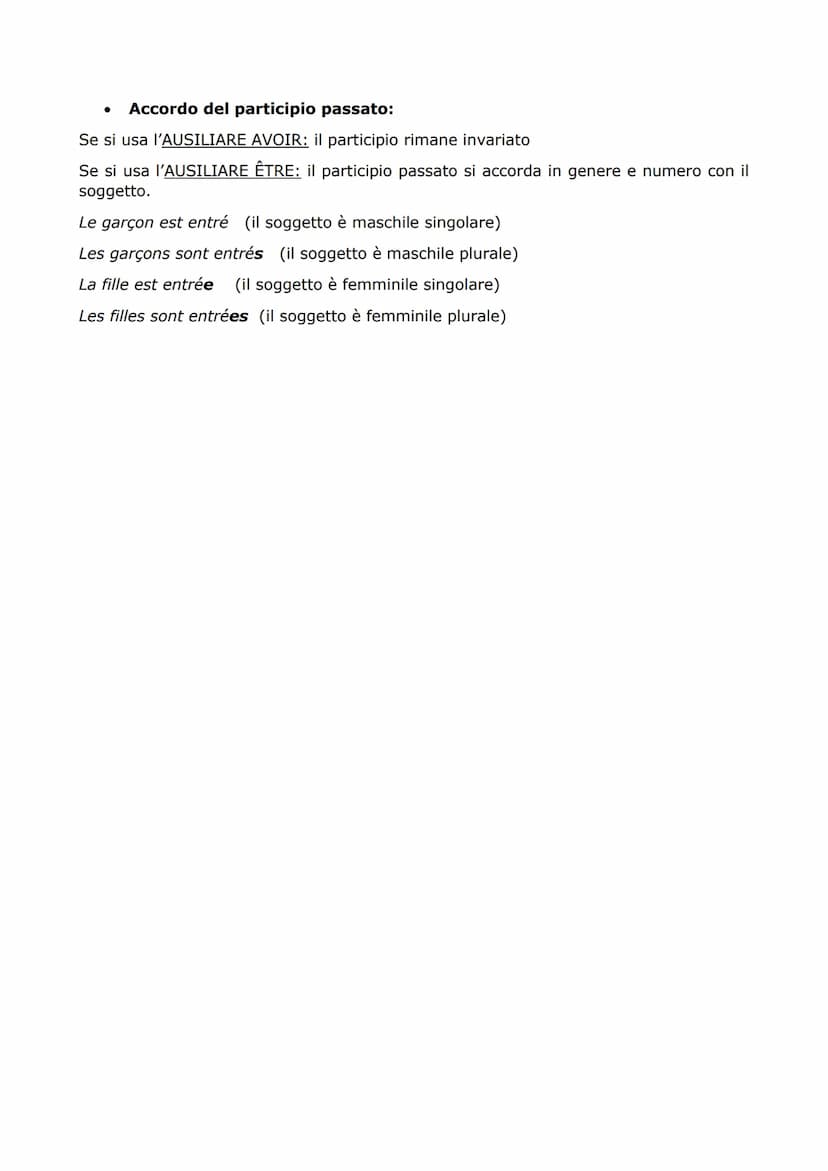 LE PASSÉ COMPOSÉ
Il passé composé corrisponde in italiano al passato prossimo (es. io ho fatto), quindi si
usa per esprimere un fatto compiu