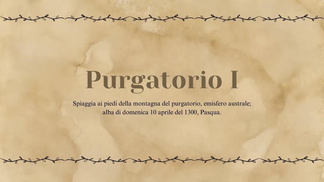 Analisi del Purgatorio Canto I: Figure Retoriche e Parafrasi