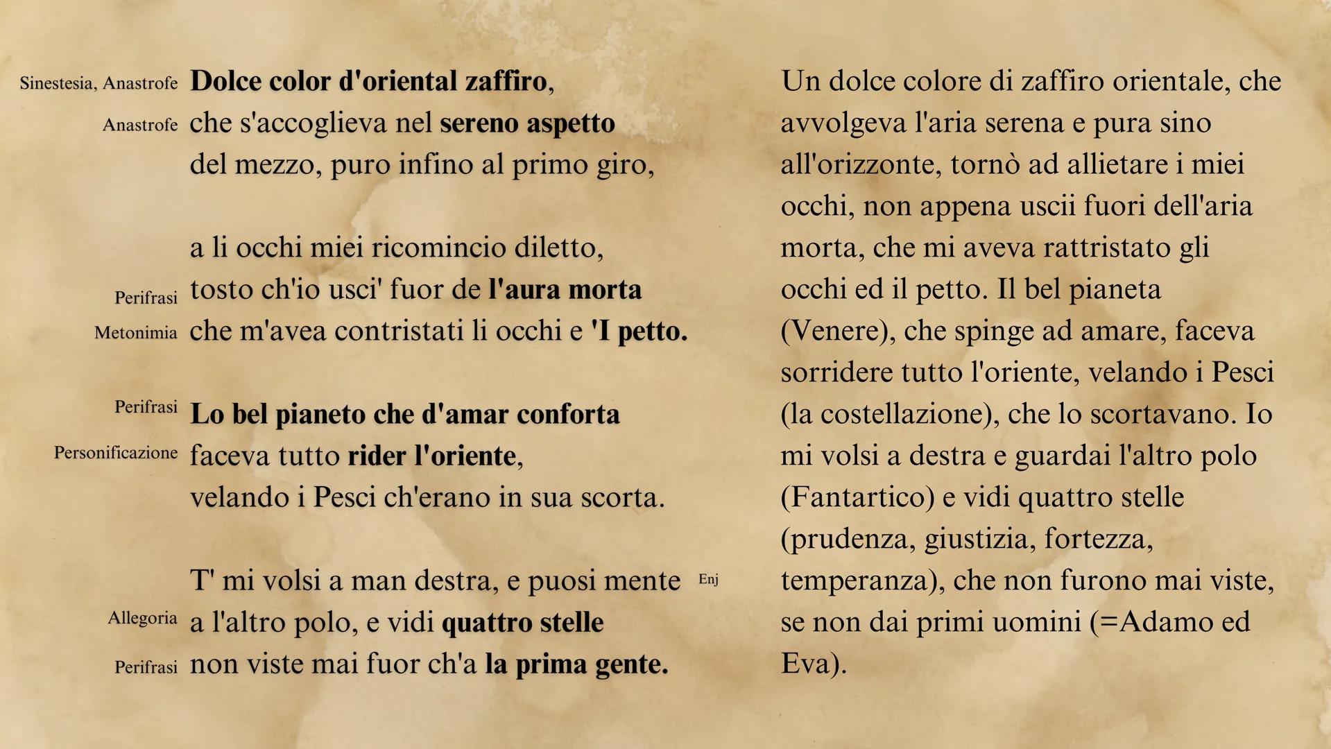 Purgatorio I
Spiaggia ai piedi della montagna del purgatorio, emisfero australe;
alba di domenica 10 aprile del 1300, Pasqua. Introduzione
P
