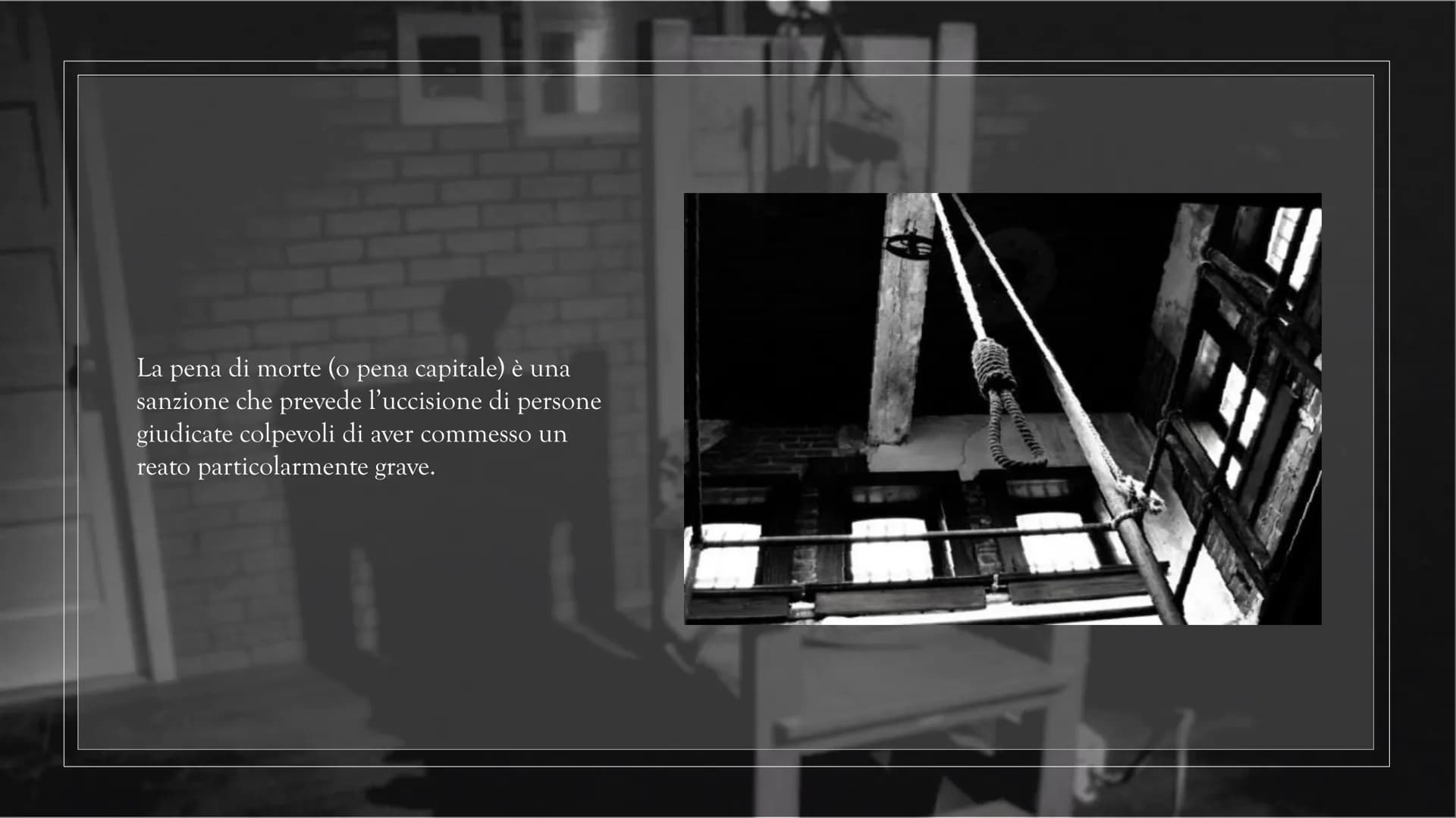 LA PENA DI MORTE
"Chi è mai colui che abbia voluto lasciare ad altri uomini l'arbitrio di ucciderlo? Come mai nel minimo
sacrificio della li