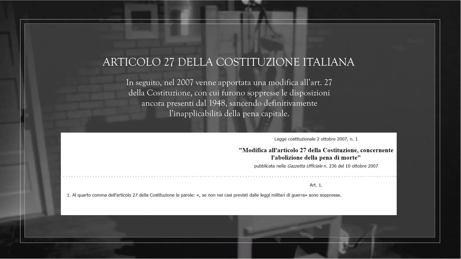 Tutto sulla Pena di Morte in Italia e nel Mondo: Riassunto e Ultima Esecuzione