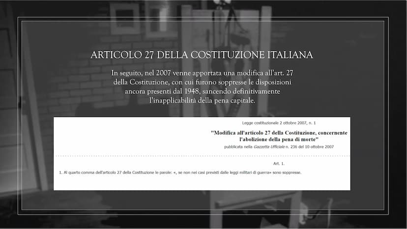 LA PENA DI MORTE
"Chi è mai colui che abbia voluto lasciare ad altri uomini l'arbitrio di ucciderlo? Come mai nel minimo
sacrificio della li