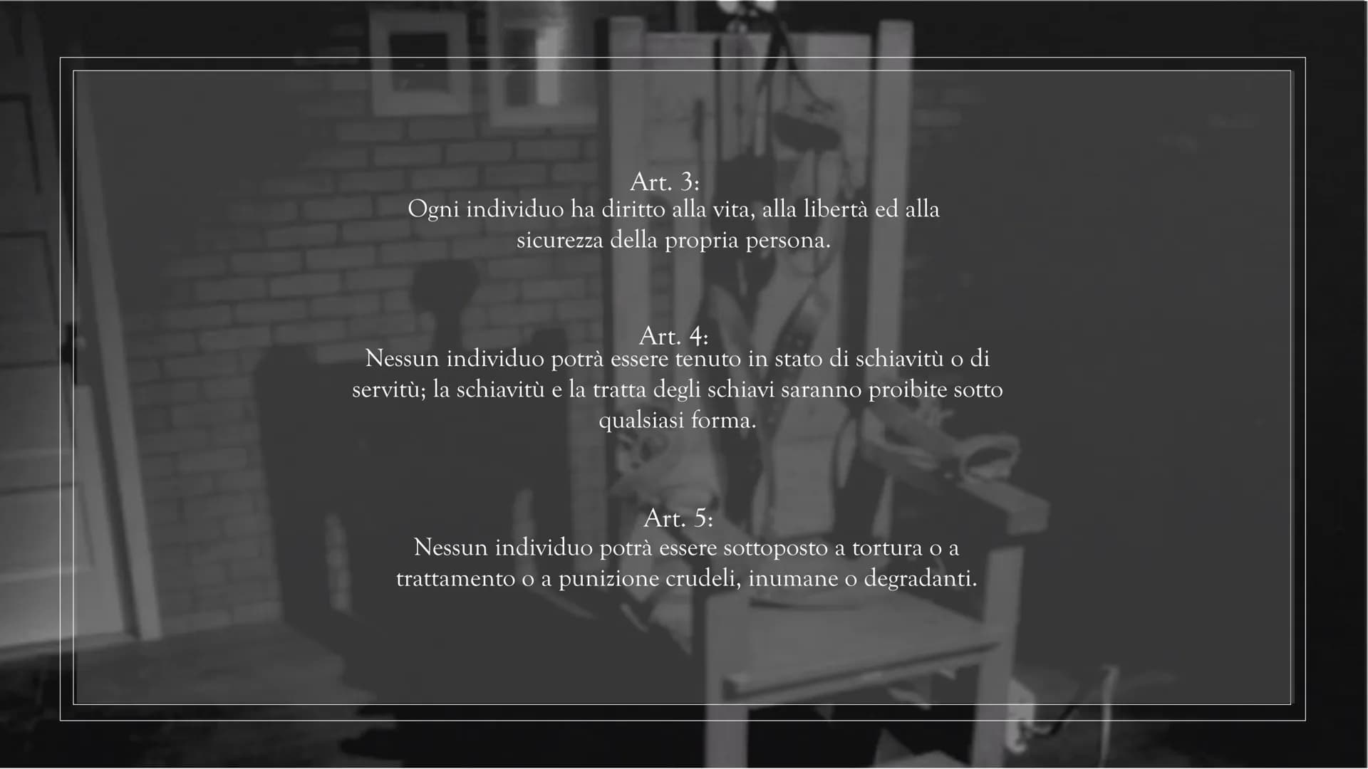 LA PENA DI MORTE
"Chi è mai colui che abbia voluto lasciare ad altri uomini l'arbitrio di ucciderlo? Come mai nel minimo
sacrificio della li