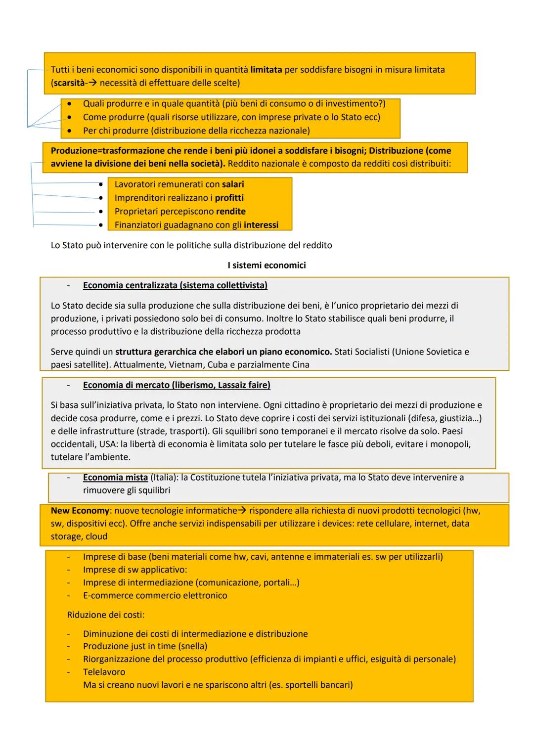 Economia dal greco, gestione
della casa
Sistema economico insieme degli operatori economici (es. Stato,
imprese, clienti ecc.) e dei rapport