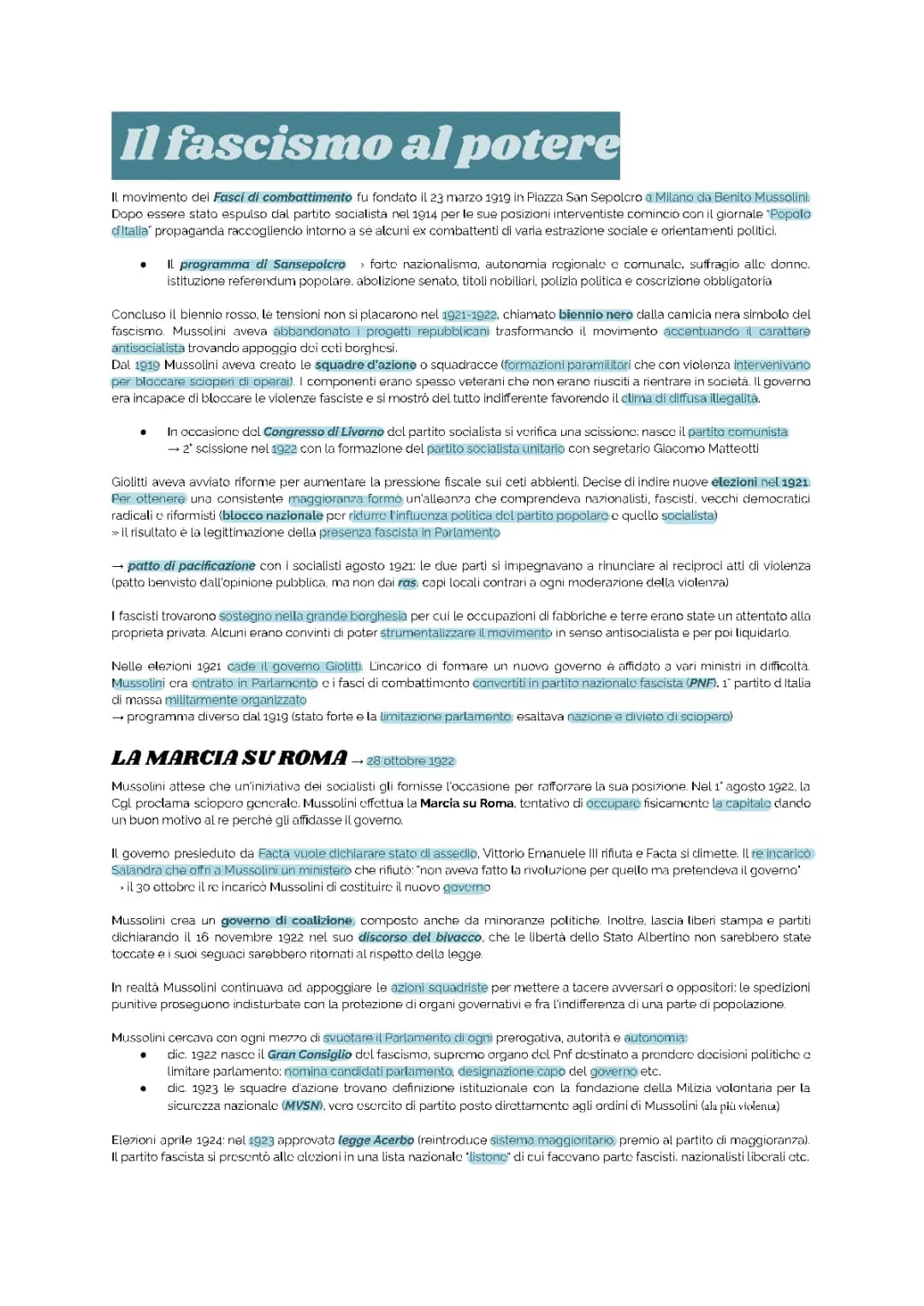 Il Fascismo: Storia e Significato