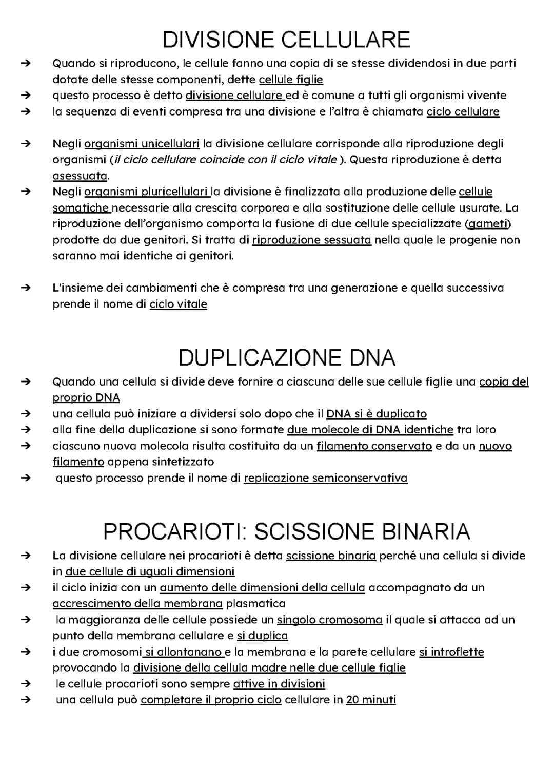 Ciclo Cellulare 
