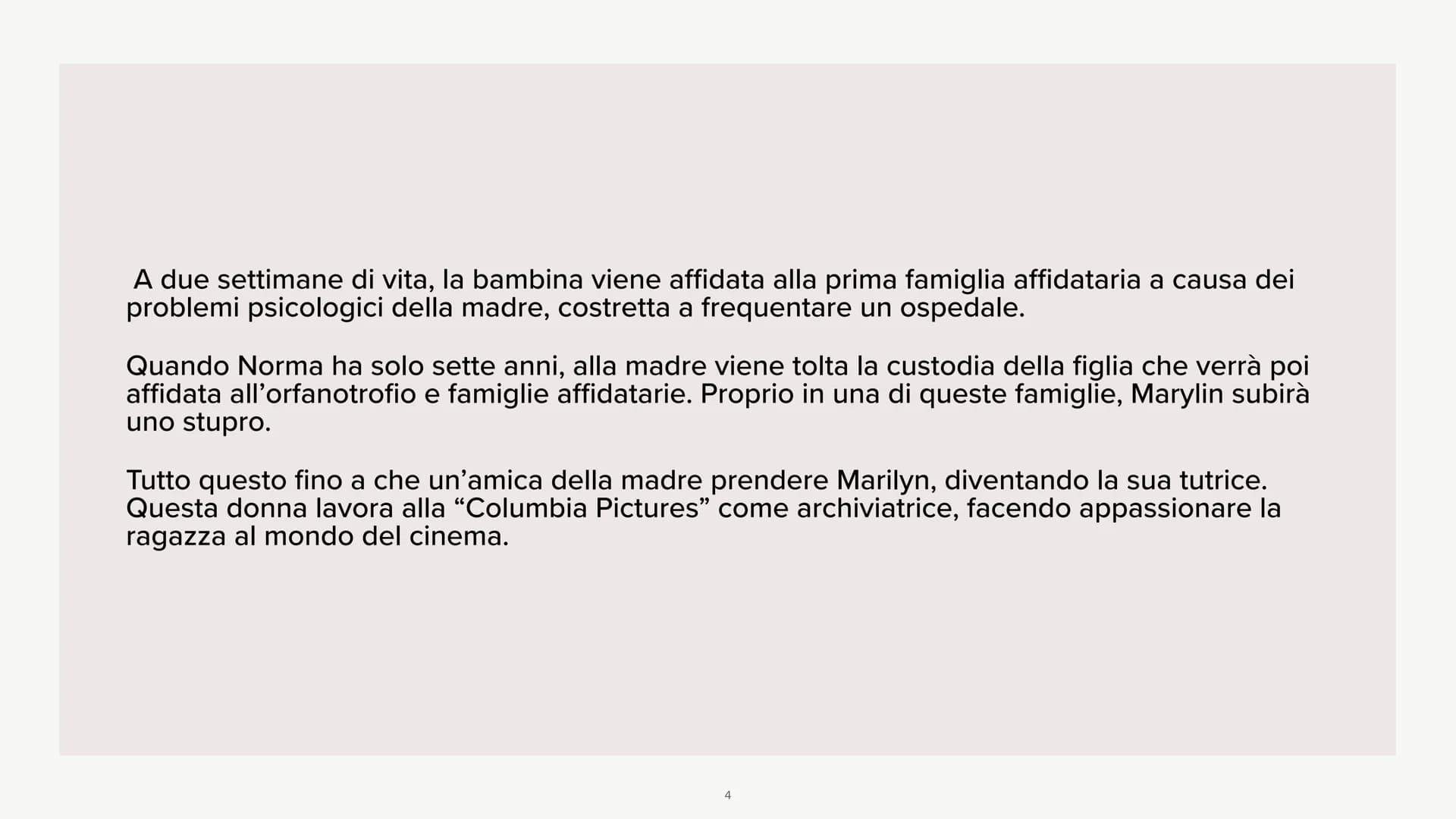 Marilyn Monroe: Storia Breve, Figli e Vita Privata